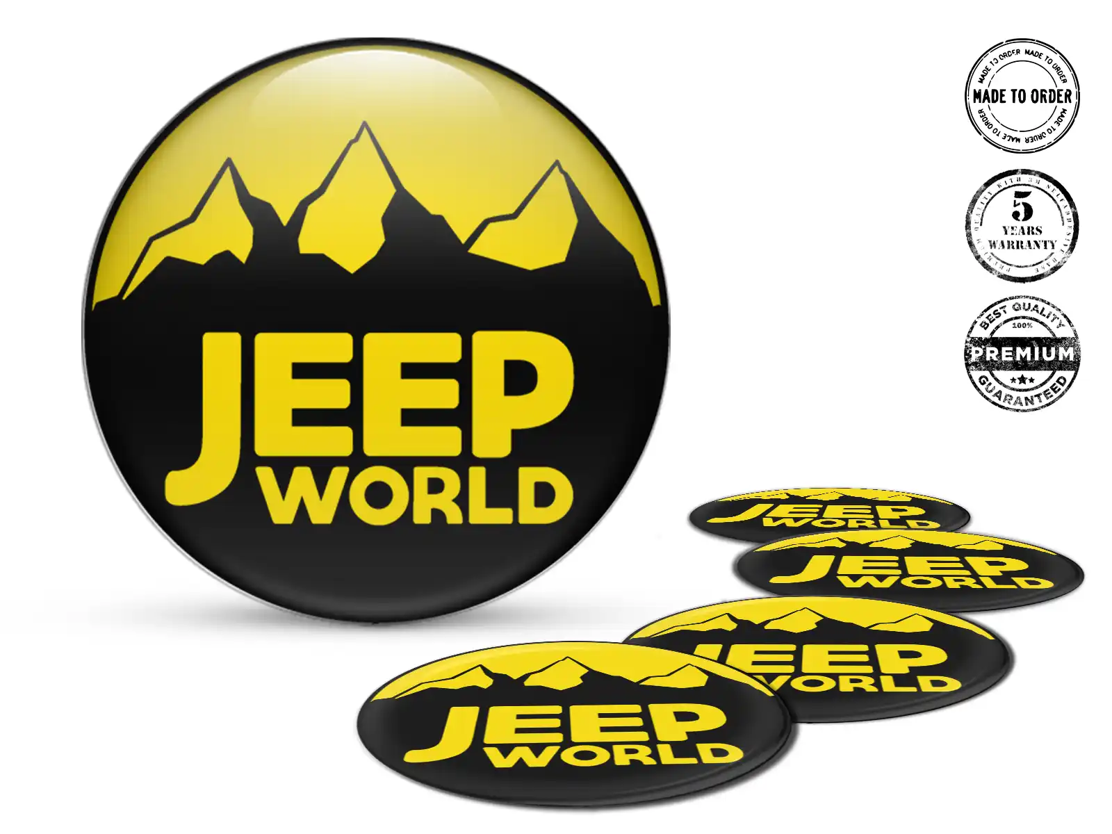 Jeep Adesivi Cupola Custom Etichette Ruota Pregiate